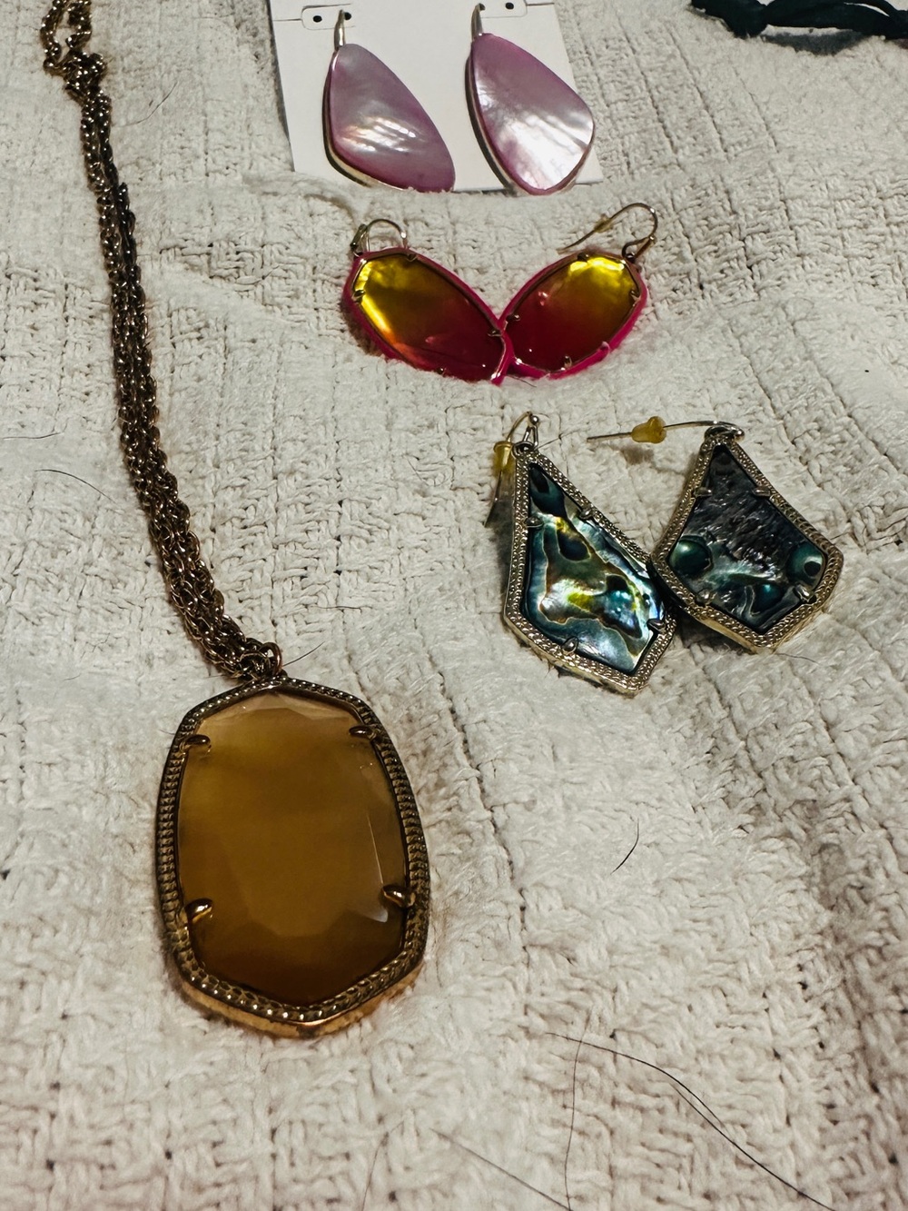 Kendra Scott 4-Piece Statement Jewelry Bundle Earrings Necklace